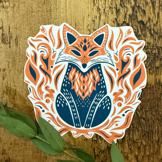 Wild Embers Fox Sticker