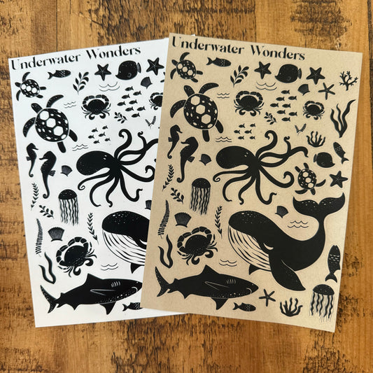 Underwater Wonders Sticker Sheet