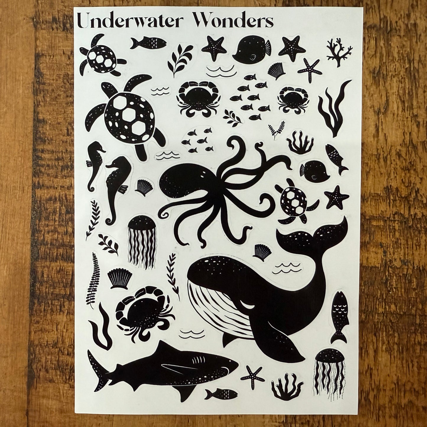 Underwater Wonders Sticker Sheet